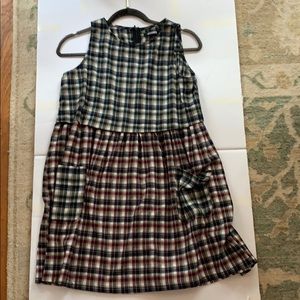 Misguided Grunge Plaid Baby Doll Dress